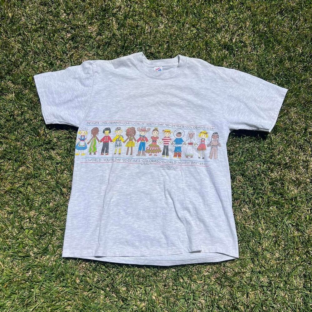 1993 World Youth Day y2k tee Mens size L Large